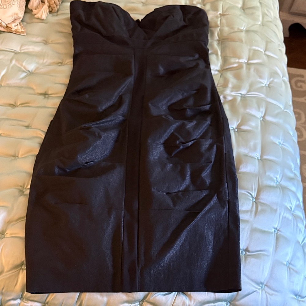 Nicole Miller Black Ruched Mini Dress - NWOT